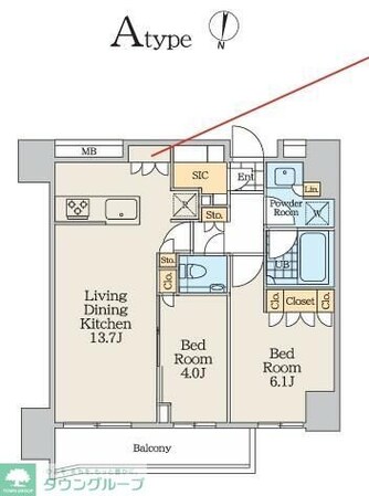 クレストコート中野富士見町の物件間取画像